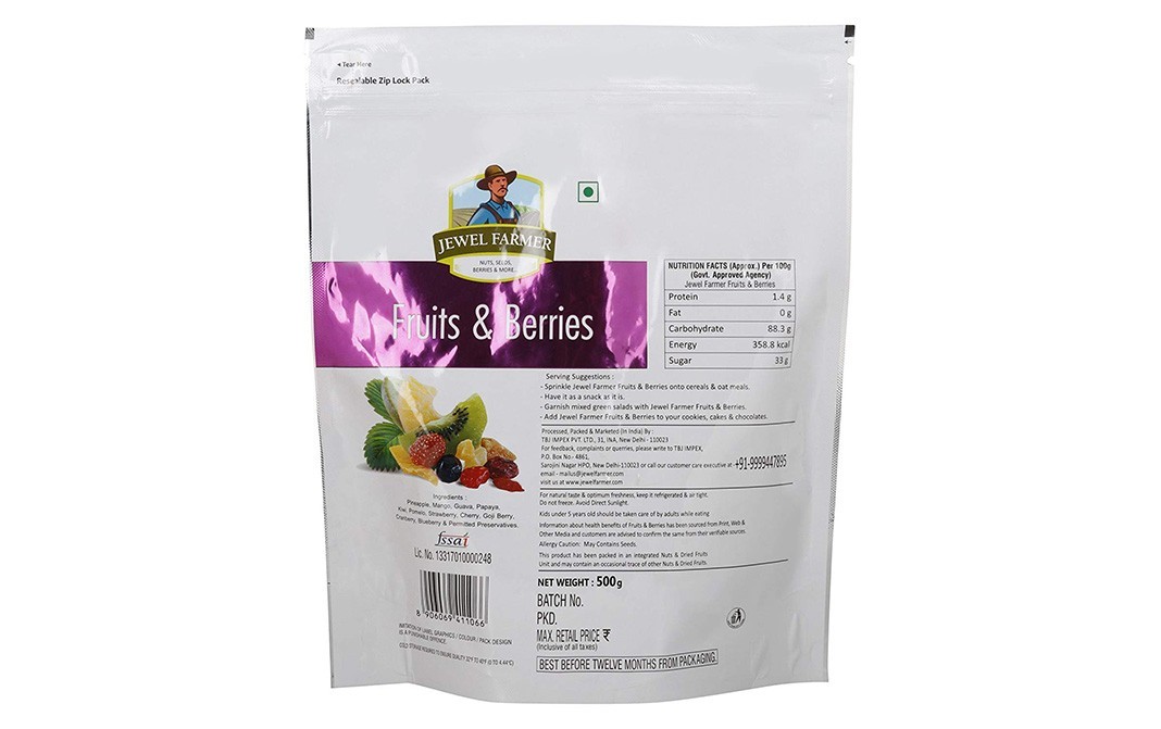Jewel Farmer Fruits & Berries    Pack  500 grams